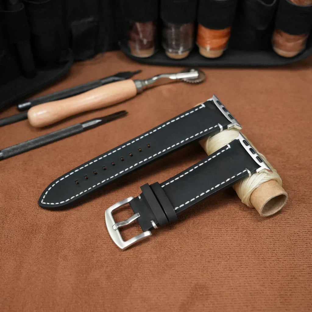 Bracelet en cuir vintage de luxe Avela pour Apple Watch | Petprovac