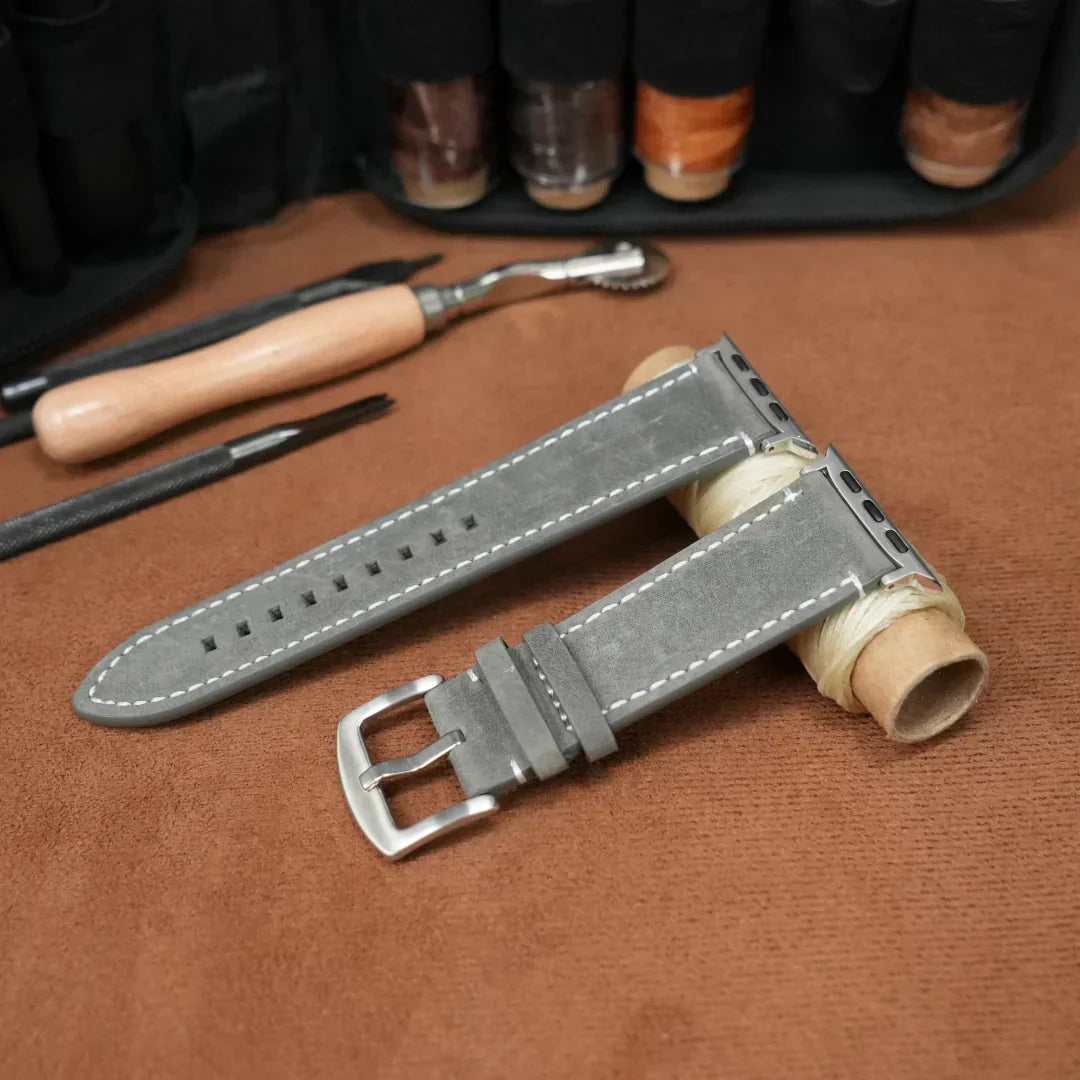 Bracelet en cuir vintage de luxe Avela pour Apple Watch | Petprovac