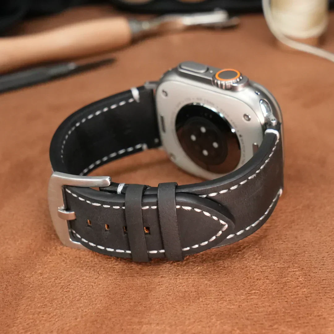 Bracelet en cuir vintage de luxe Avela pour Apple Watch | Petprovac