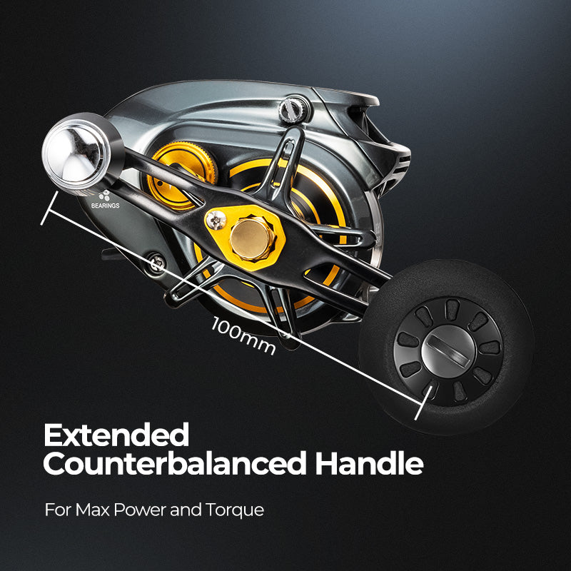 بكرة صيد Petprovac 300 موديل منخفض الارتفاع للبث بالطعوم