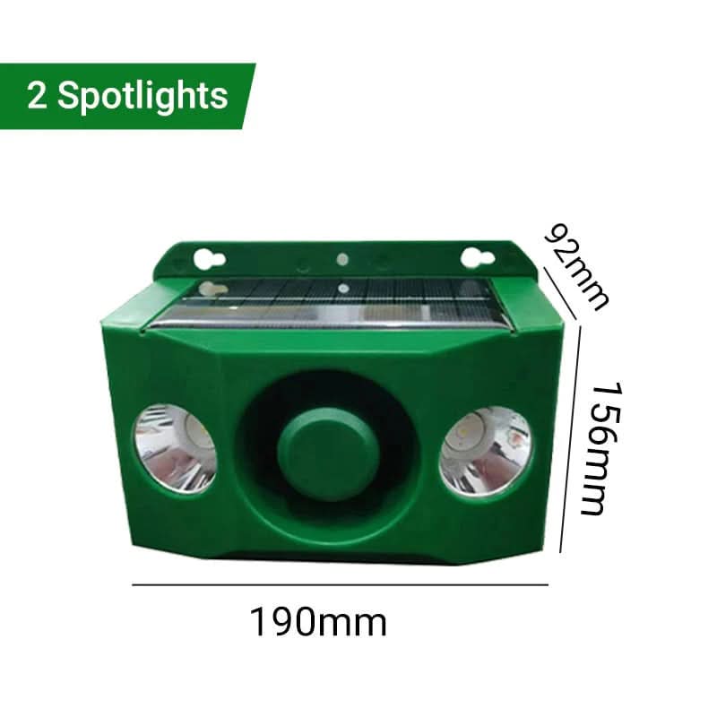 Animal defense alarm lights with loud alarm signal