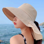 SUNNY | Women's Sun Hat for the Sun | Wide Brim UV Neck Protection | Solar Beach Hat Women