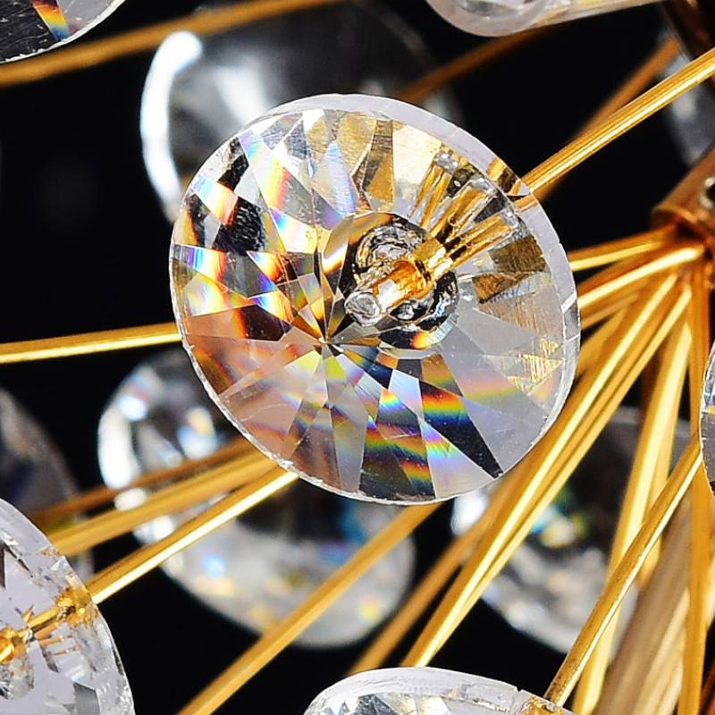 Meadow Bloom Crystal Floor Lamp With Luxury Gold Finish