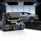 360-Grad-Dashcam mit vier Kanälen, Full HD, WLAN, Nachtsicht