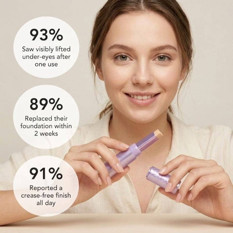 LuminaBlur Diamond Tip Concealer Stick | 60-Second Blur for Under-Eyes & Imperfections