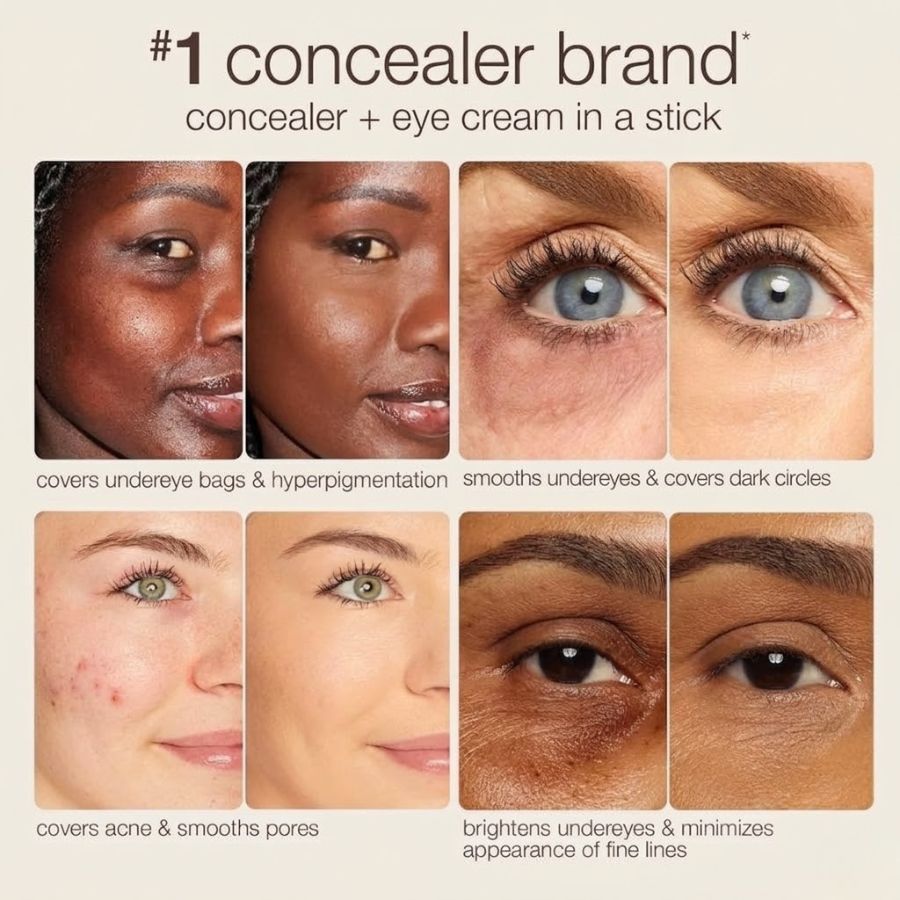 LuminaBlur Diamond Tip Concealer Stick | 60-Second Blur for Under-Eyes & Imperfections