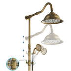 Marlen Classic Antique Brass In-Wall Shower System for Bathroom and Outdoor Use | Petprovac