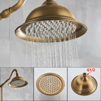 Marlen Classic Antique Brass In-Wall Shower System for Bathroom and Outdoor Use | Petprovac