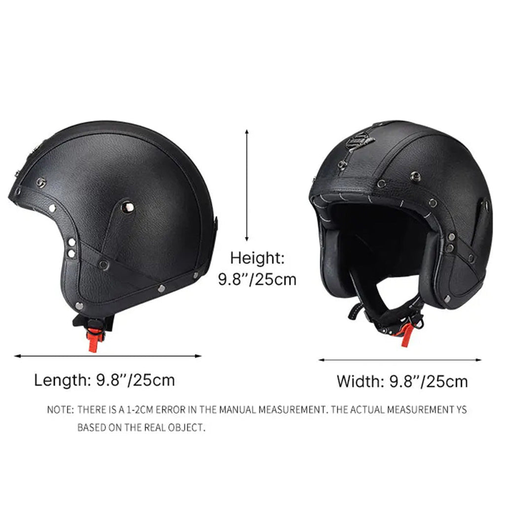 DOT ve ECE Sertifikalı MotoJet Vintage Chopper Kaskı