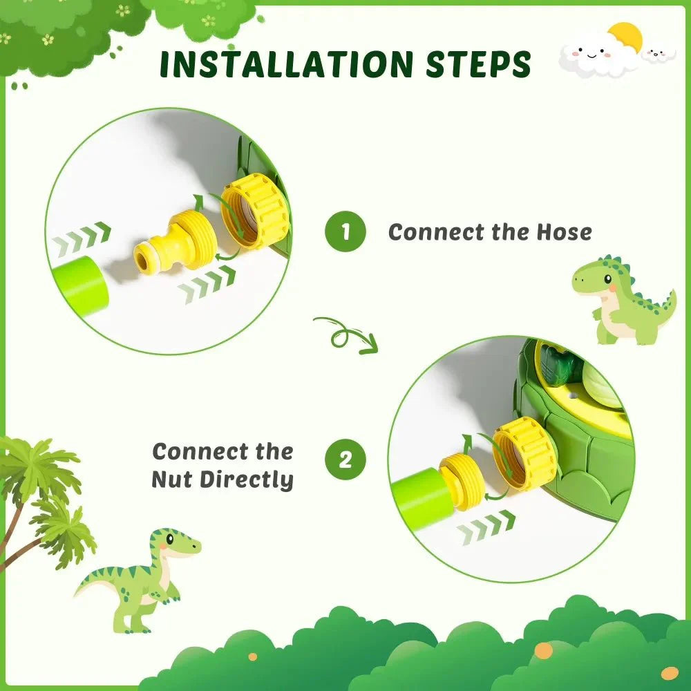 Interactive Dinosaur Water Sprinkler for Fun Summer Play