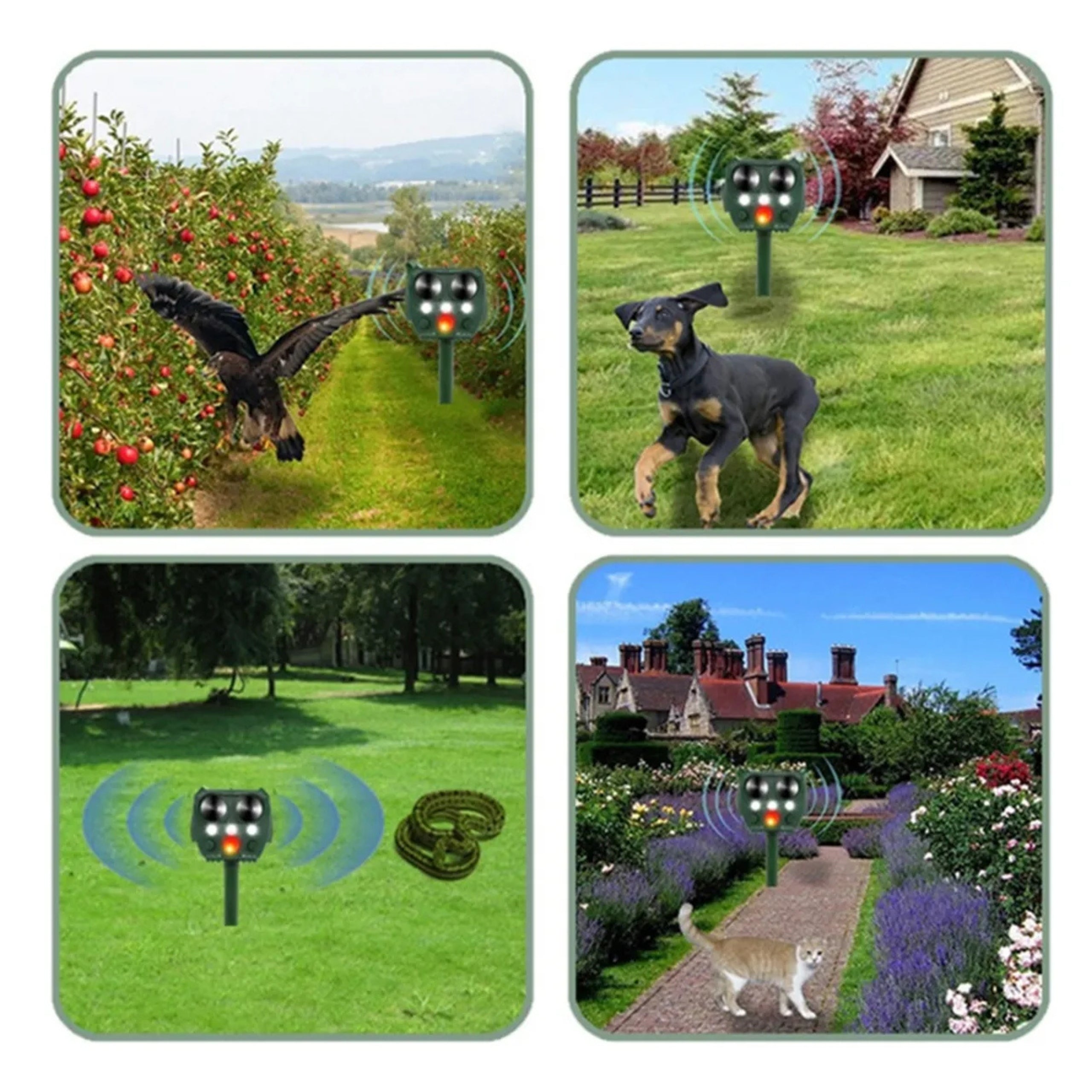 VerdantWave ultralyds udendørs skadedyrsafskrækkende middel til katte, ræve og duer