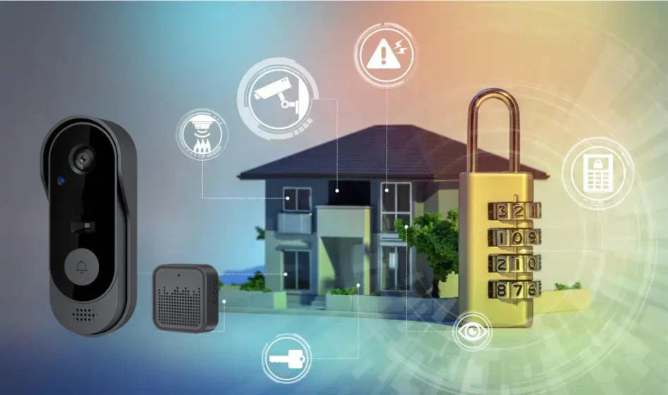 AstraGuard Pro Trådløs Video Dørklokke med HD Kamera og Realtids Bevægelsesalarmer