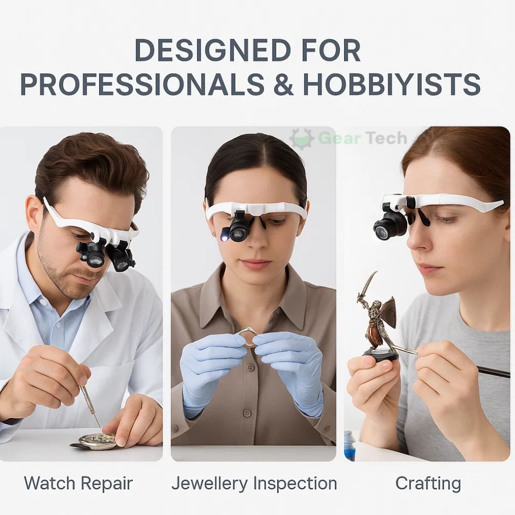 ClariVue｜明るさ調節可能な発光ダイオード拡大鏡眼鏡