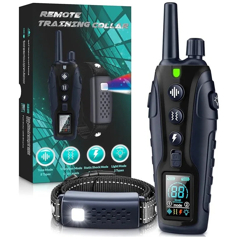 NovaPaw távirányítós kutyakiképző nyakörv 3280 láb hatótávolsággal kutyák számára