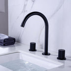 Caelis dubbele hendel wastafelkraan met honingraatuitloop