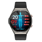 PulseGuard Pro Health Smartwatch med glukose, blodtryk, EKG og HRV