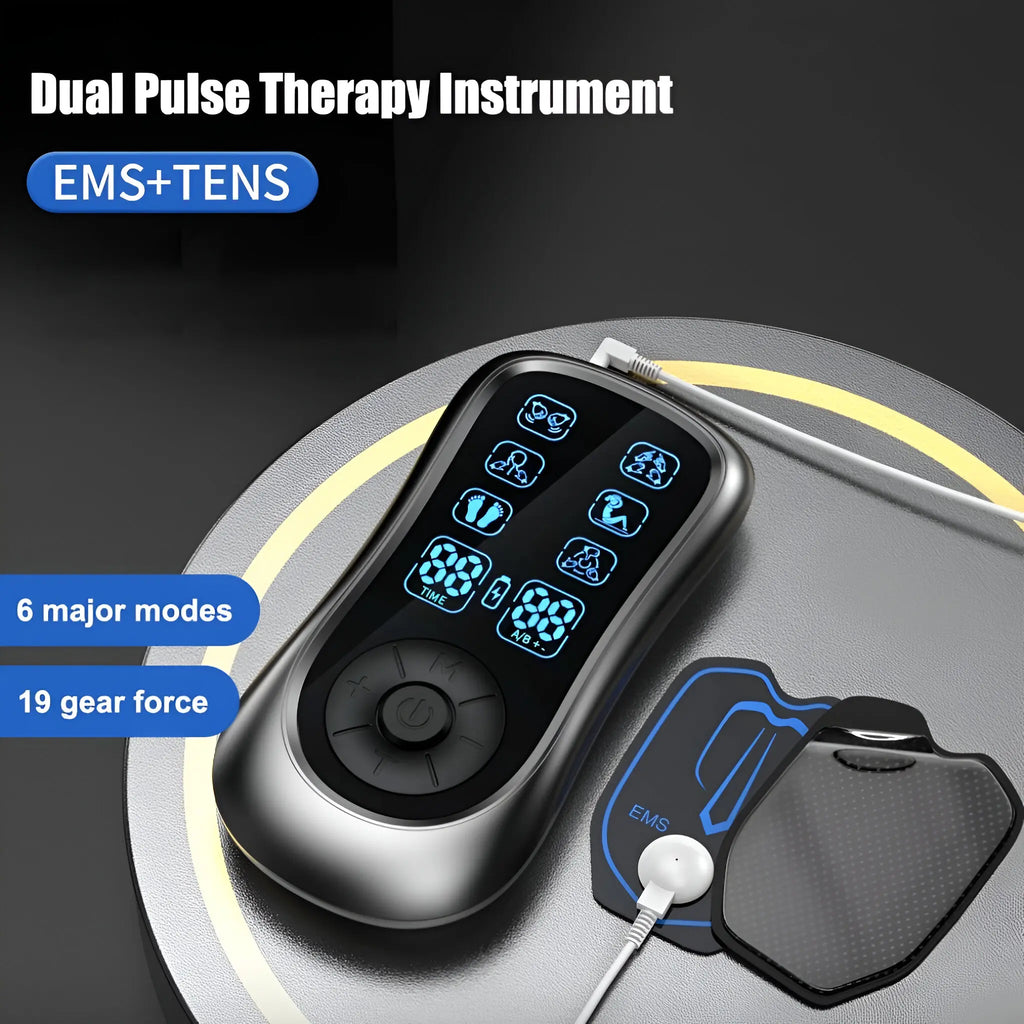 PulseNova EMS ו-TENS הכל באחד, מכשיר נייד לטיפול בכאב ושרירים