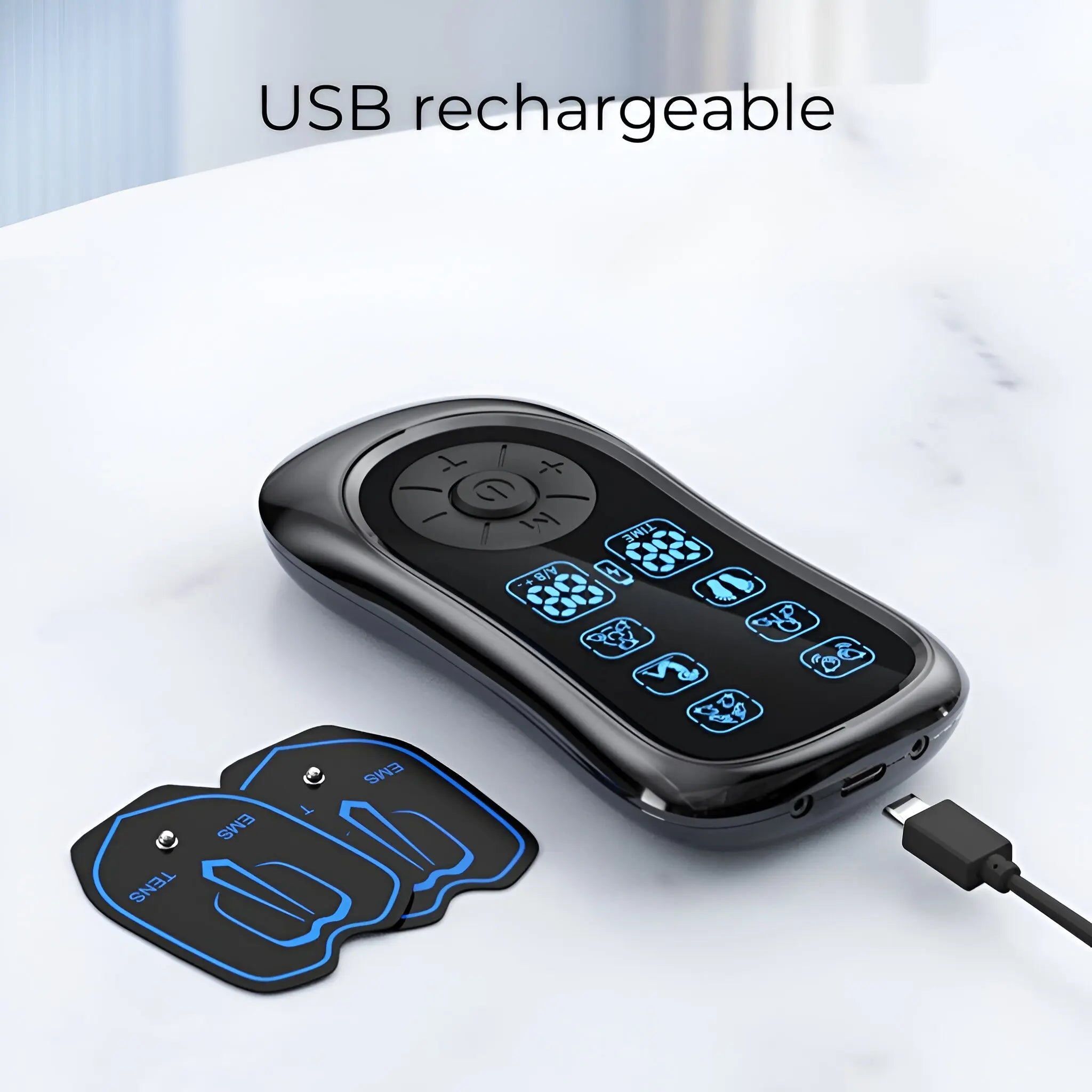 PulseNova EMS ו-TENS הכל באחד, מכשיר נייד לטיפול בכאב ושרירים