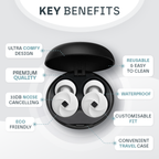 Penutup Telinga Tidur SlumberNest Dengan Pengurangan Bunyi 33 dB Untuk Keselesaan Sepanjang Malam