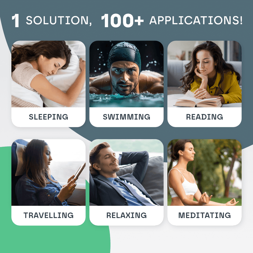 Penutup Telinga Tidur SlumberNest Dengan Pengurangan Bunyi 33 dB Untuk Keselesaan Sepanjang Malam