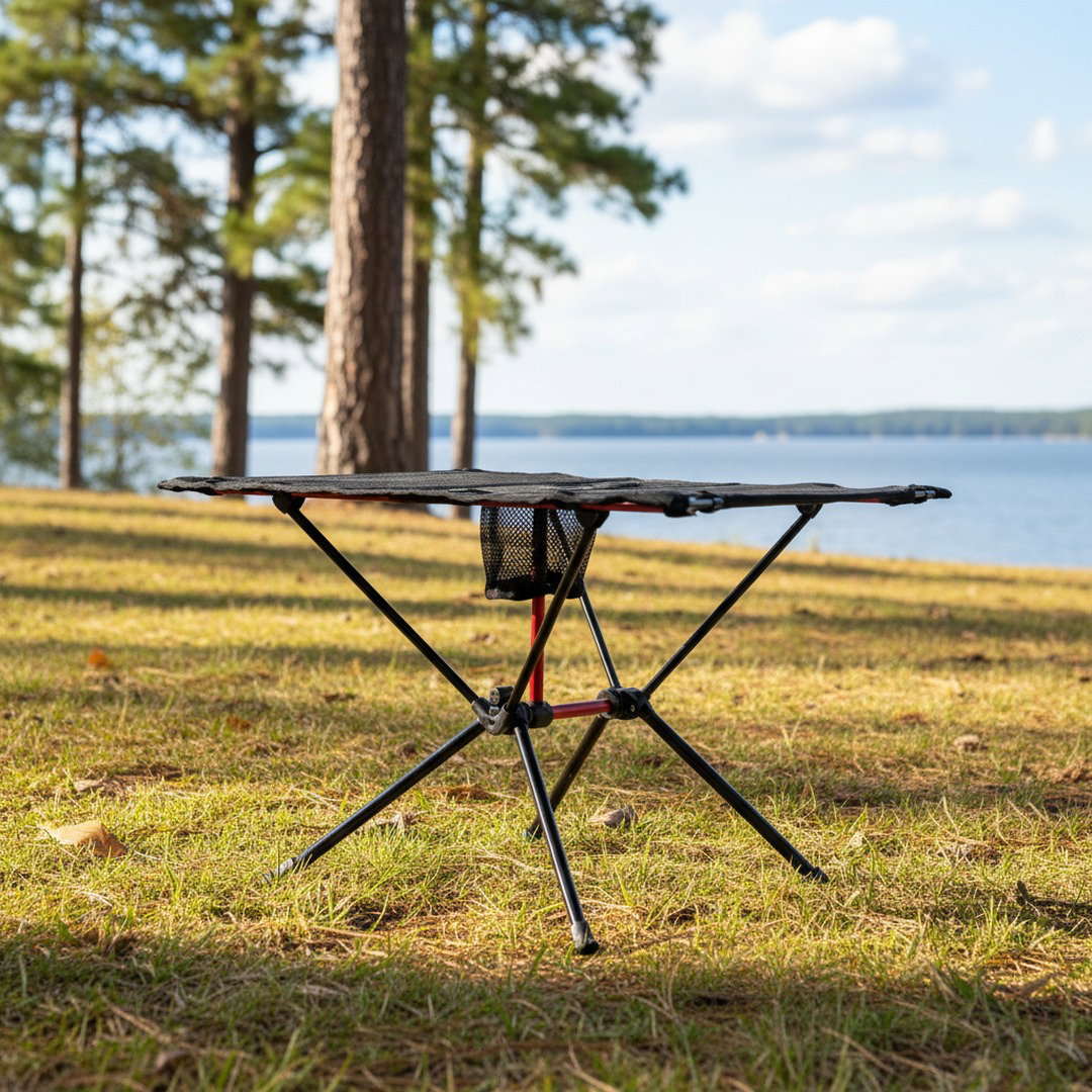 Mesa de camping plegable con montaje rápido para actividades al aire libre