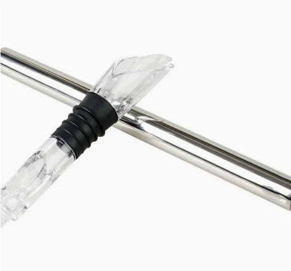 Stainless Steel Cooling Rod with Aeration for Perfect Wine Enjoyment