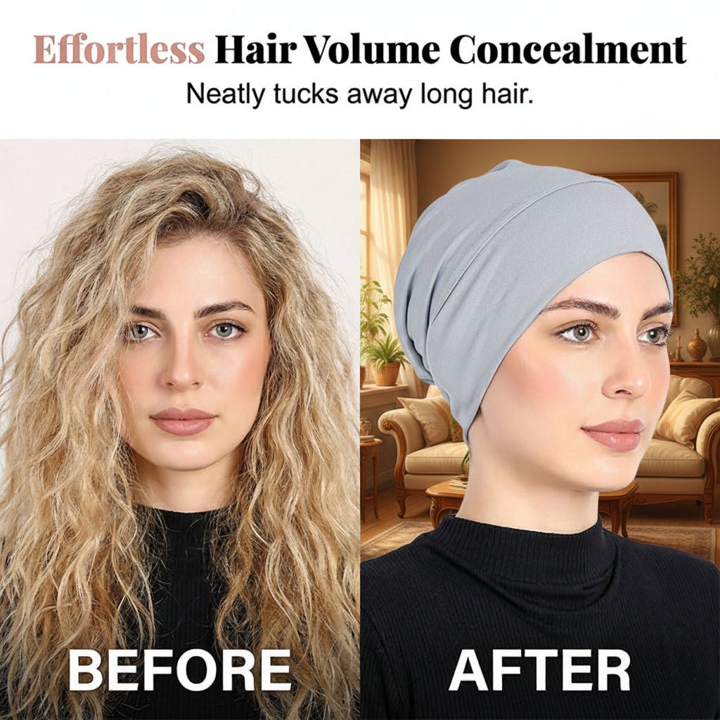 Elegant Women's Turban Cap Made of Milk Silk for Comfort and Style