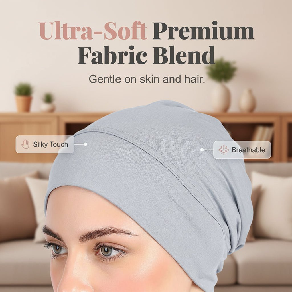 Elegant Women's Turban Cap Made of Milk Silk for Comfort and Style