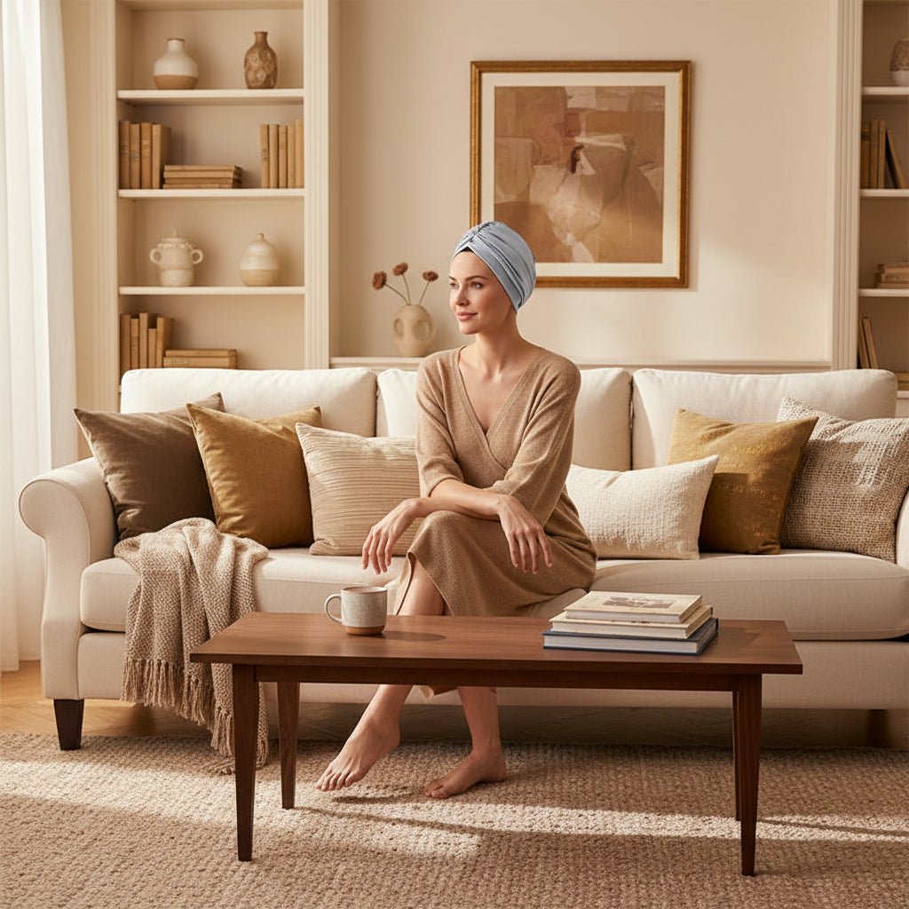 Elegant Women's Turban Cap Made of Milk Silk for Comfort and Style