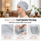 Elegant Women's Turban Cap Made of Milk Silk for Comfort and Style