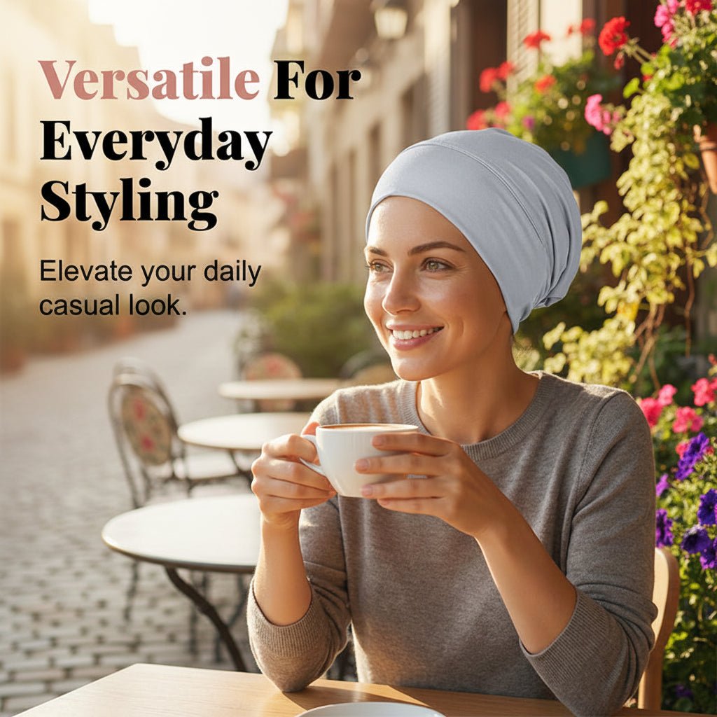 Elegant Women's Turban Cap Made of Milk Silk for Comfort and Style