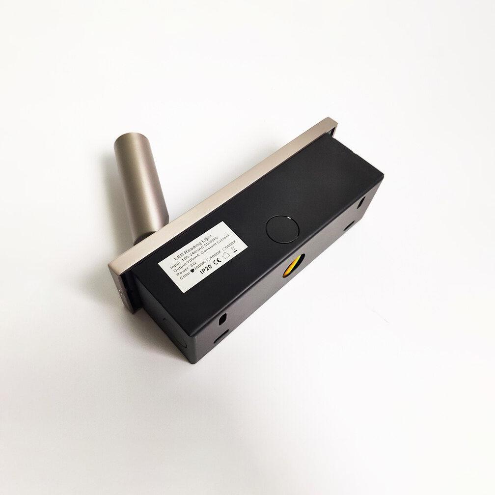 VeraLume veggmontert sengebordslampe med leselys