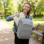 Water-Resistant Laptop Backpack With Padded Straps And Laptop Compartment
