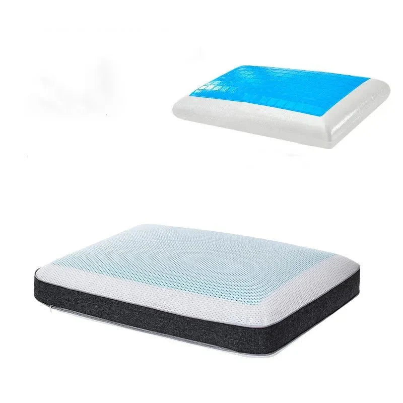 Ergonomisches Gel-Kühlkissen aus Bambuskohle & Memory-Schaum für Optimalen Schlaf 2