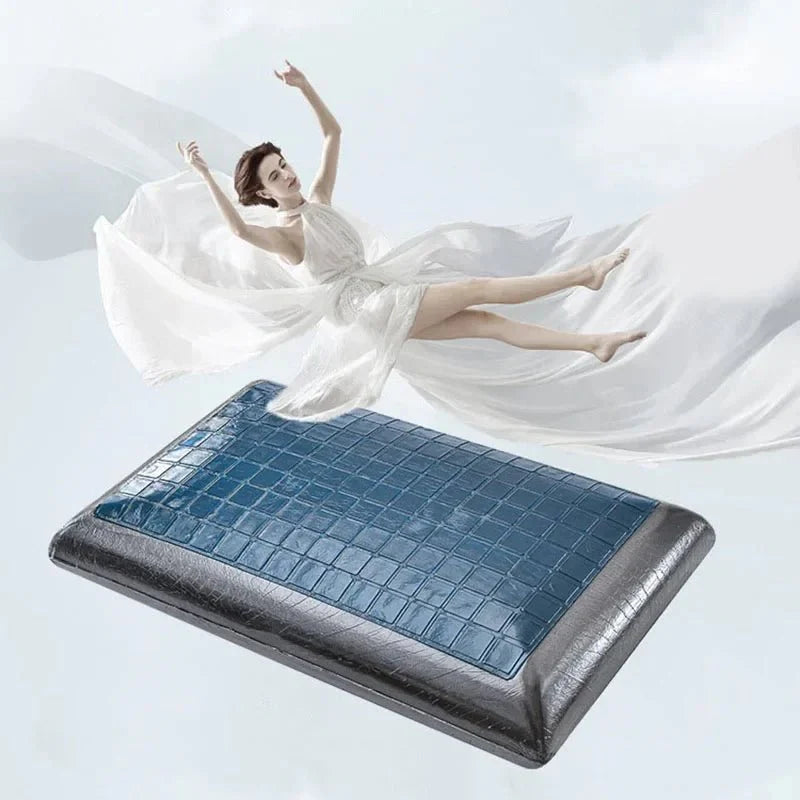 Ergonomic gel cooling pillow for restful sleep comfort