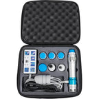 NovaPulse hordozható lökéshullám-terápiás készülék férfiaknak tokban és tartozékokkal