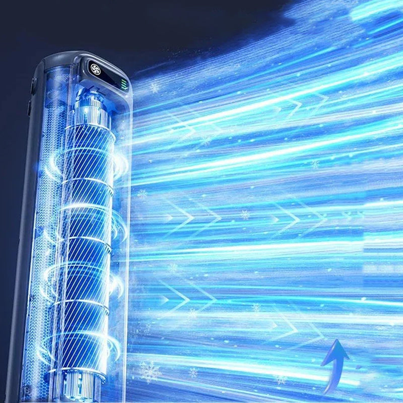 Wandmontierbare tragbare Klimaanlage mit schneller Kühlung und langer Akkulaufzeit