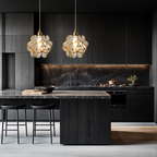 Blomstret glasvedhæng