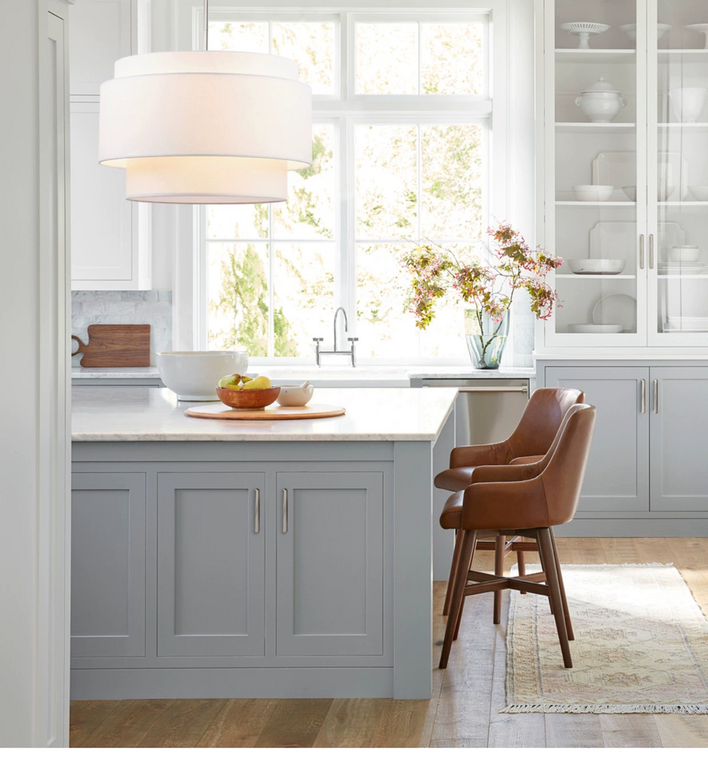 キラルーム ベージュ麻製円筒形吊り下げ灯 食堂用