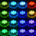 Lumină LED controlată de la distanță pentru piscine, cu ventuză magnetică impermeabilă pentru utilizare în aer liber