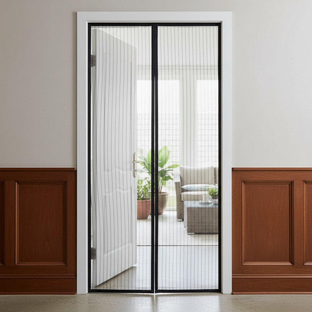 Zanzariera Magnetica per Porta con Chiusura Automatica, Senza Attrezzi per Protezione dagli Insetti e Circolazione dell'Aria