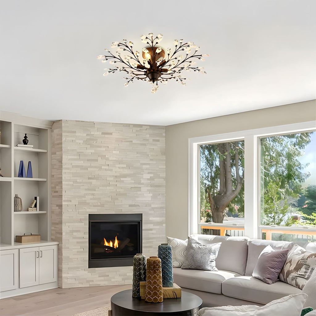 花びら輝き 自然を感じる天井直付け灯