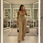 Florenza - Ärmelloser Jumpsuit Damen Elegant mit Verstellbarem Rückenschnürung für Hochzeit und Festliche Anlässe 9