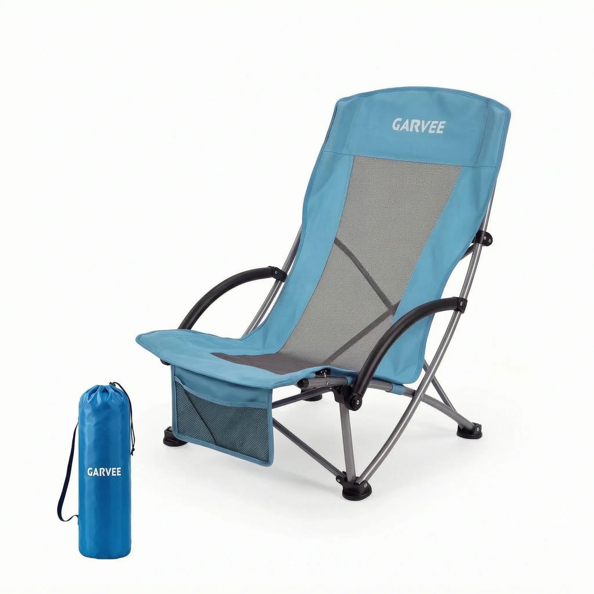 Folding High-Back Beach Chair - Zelvio