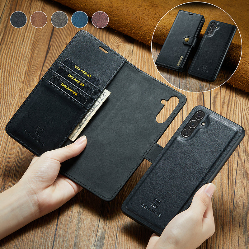2 in 1 removable flip leather case for Samsung Galaxy