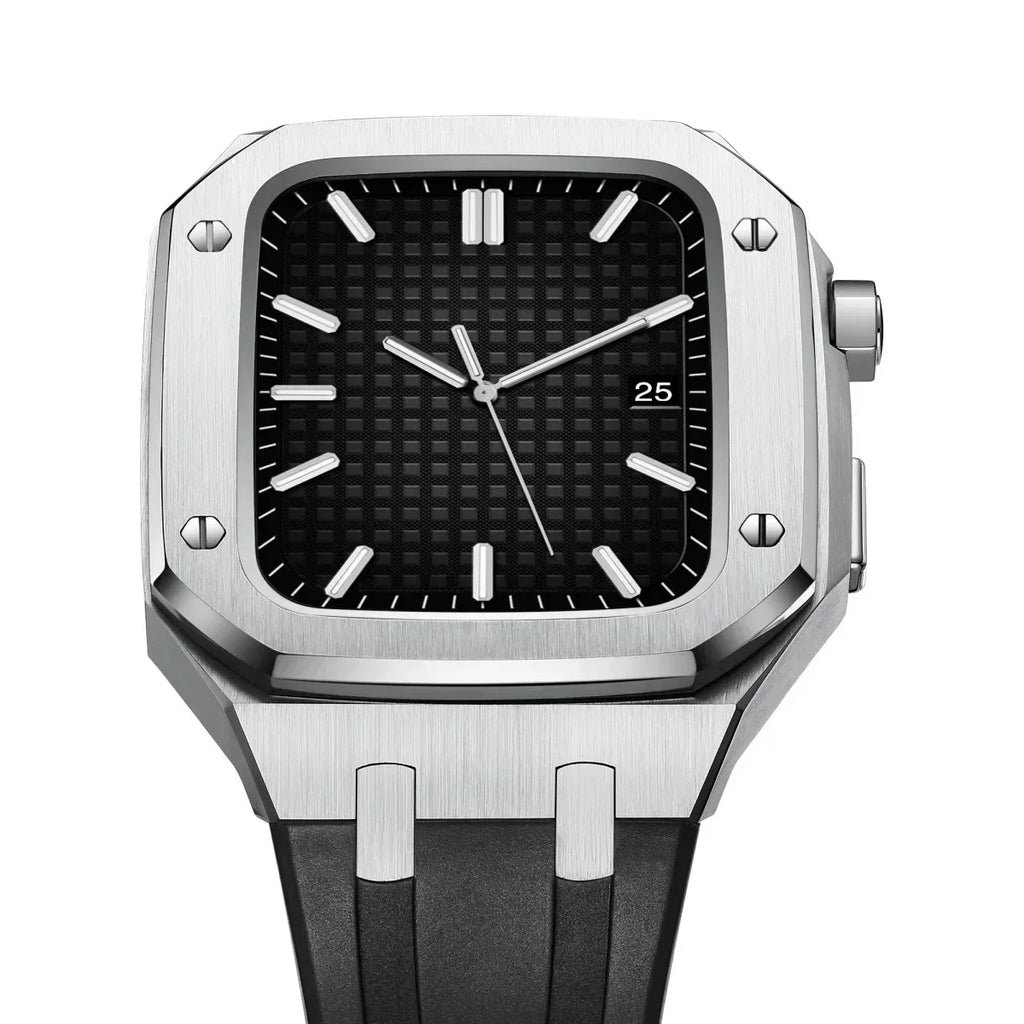 Kirello09 silikoniranneke ja 316L ruostumattomasta teräksestä valmistettu jälkiasennussarja Apple Watchille | Petprovac