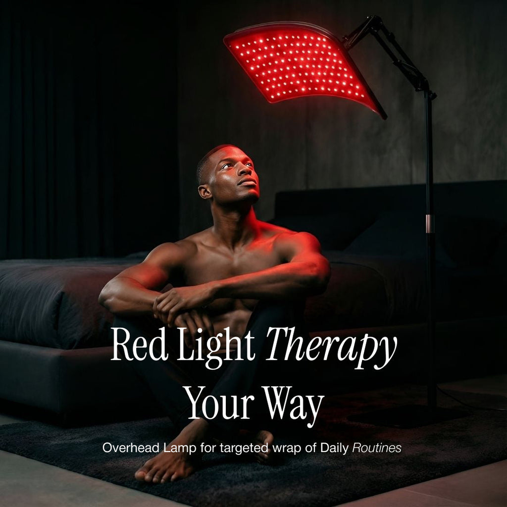 Lampa podłogowa LumiThera Flex Pro do terapii światłem czerwonym – regulowany statyw i odłączany system ogrzewania