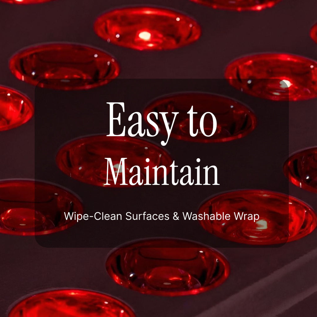 Lampa podłogowa LumiThera Flex Pro do terapii światłem czerwonym – regulowany statyw i odłączany system ogrzewania