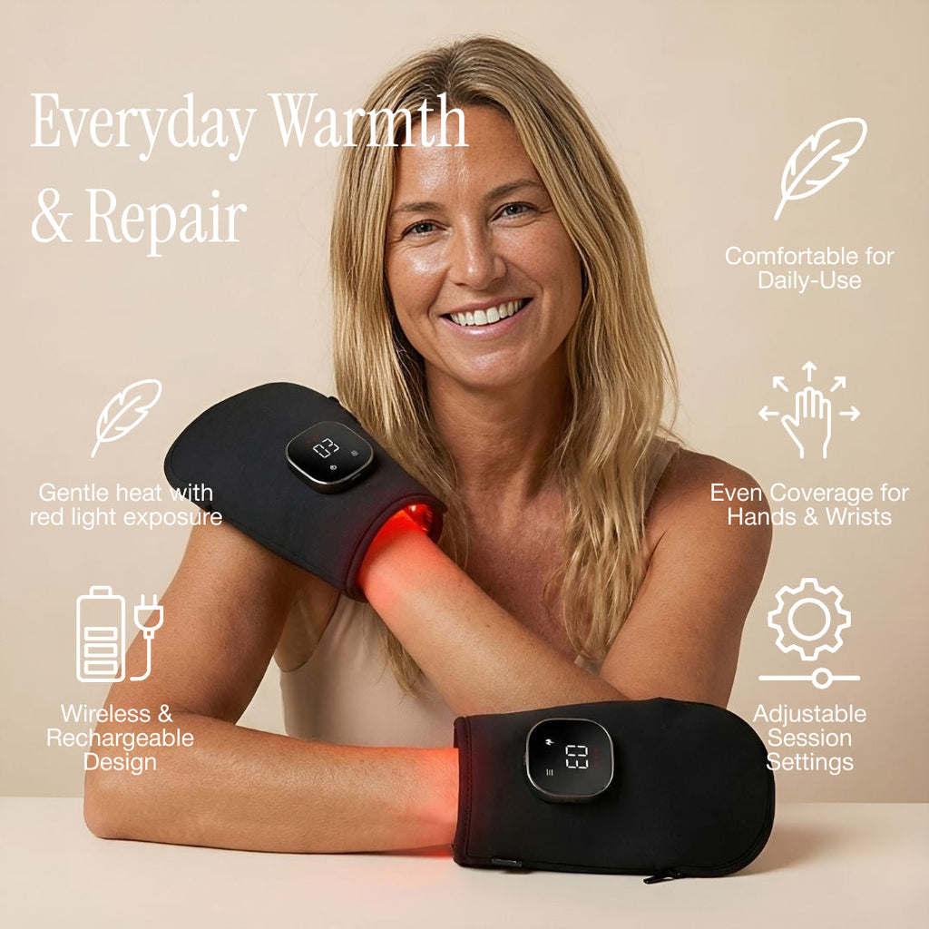Wireless Gloves With Red Light Heating For Hands And Wrists