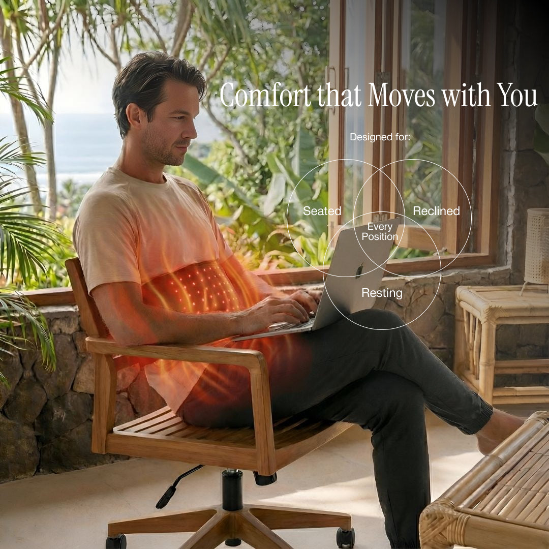 Infrared Red Light Therapy Wrap Belt for Waist, Back & Body Comfort